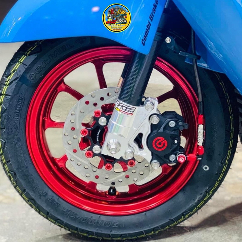 ขาปั้มด้วง/ปักข้าง กระบอกโช๊คRGS มีเซนเซอร์ABS สำหรับจาน220MM GIORNO/LEAD/ตรงรุ่น(เฉพาะขาเท่านั้น)