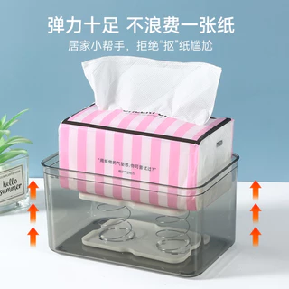 สปริงคู่ สำหรับ ใส่กล่องทิชชู่ ช่วยให้หยิบ ทิชชู่ ได้ง่ายขึ้น สะดวกขึ้น สปริงอัตโนมัติ