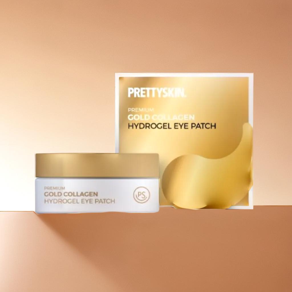 PRETTYSKIN ✨ แผ่นมาส์กตาคอลลาเจนทองคำ 90g | ลดเลือนริ้วรอย รอบดวงตา อิ่มน้ำ สดใส