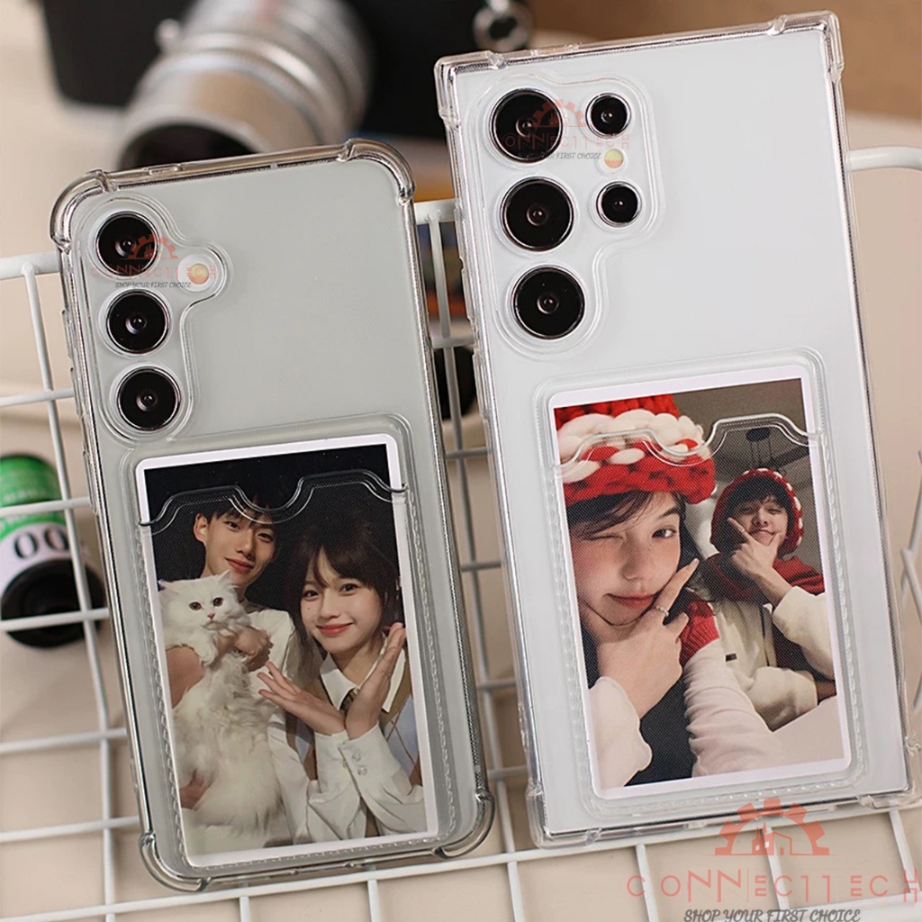 เคส TPU แบบมีช่องใส่การ์ด for Samsung A54 A16 A07 A17 A36 A56 A26 A35 A50 A50S A06 A12 A52 A53 A22 5G A73เคสใส เคสซัมซุง