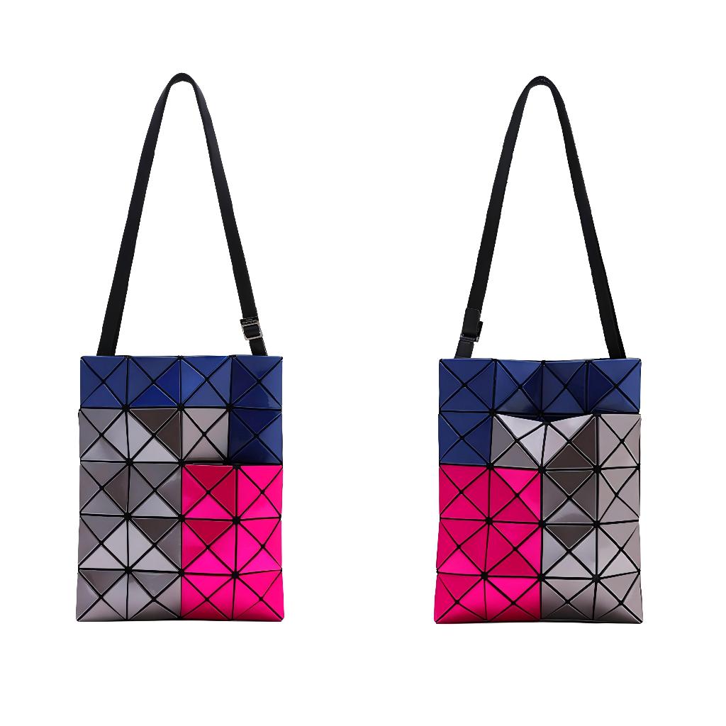 [Japan]2024 ฤดูกาลใหม่ BAOBAO Issey Miyake ซีรีส์ 6x6 ของแท้ 100% กระเป๋าสะพายเดี่ยว