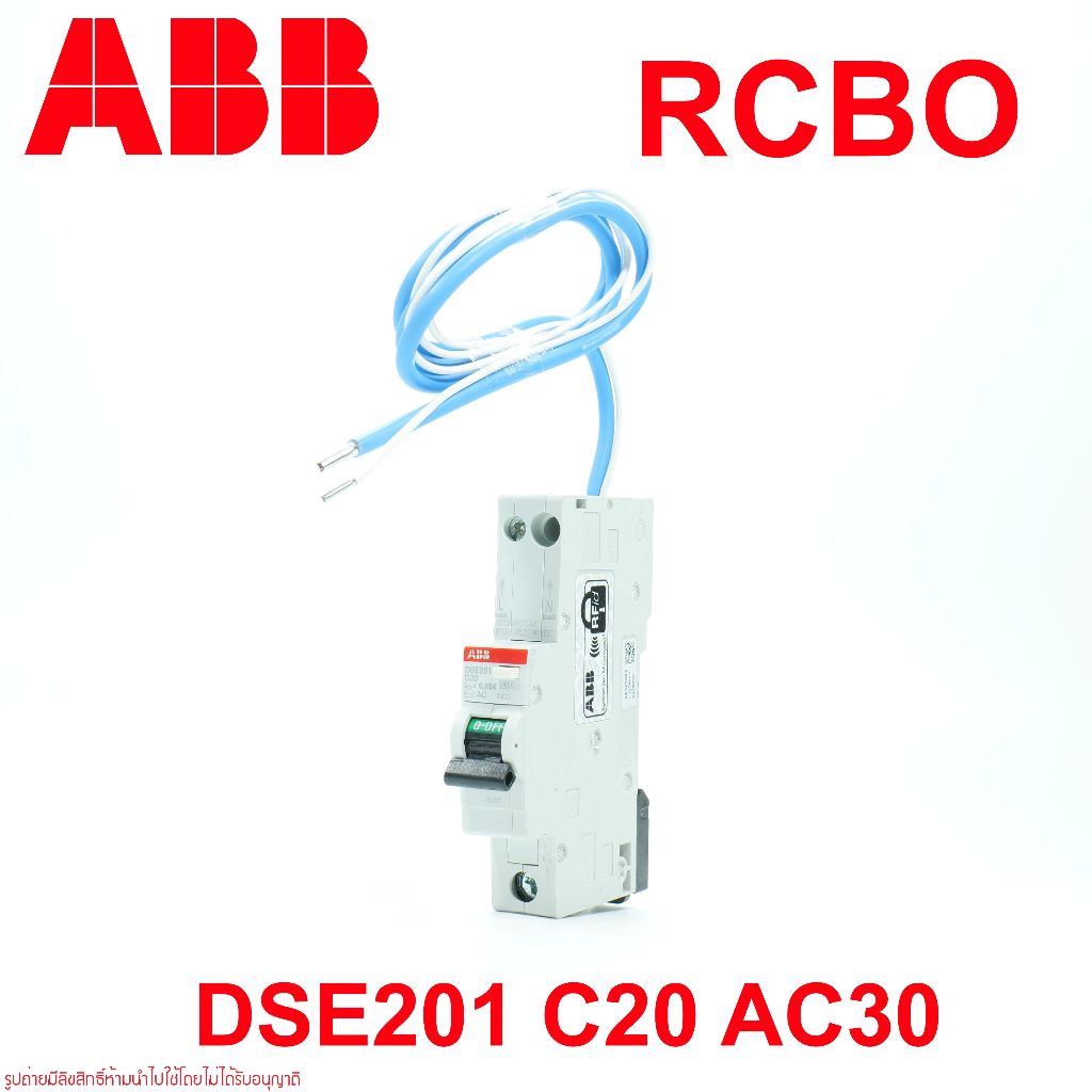 ABB RCBO 2CSR255051R1204 เบรกเกอร์กันดูด ABB RCBO อุปกรณ์ป้องกันไฟรั่วไฟดูด RCBO ABB DSE201 ABB DSE2