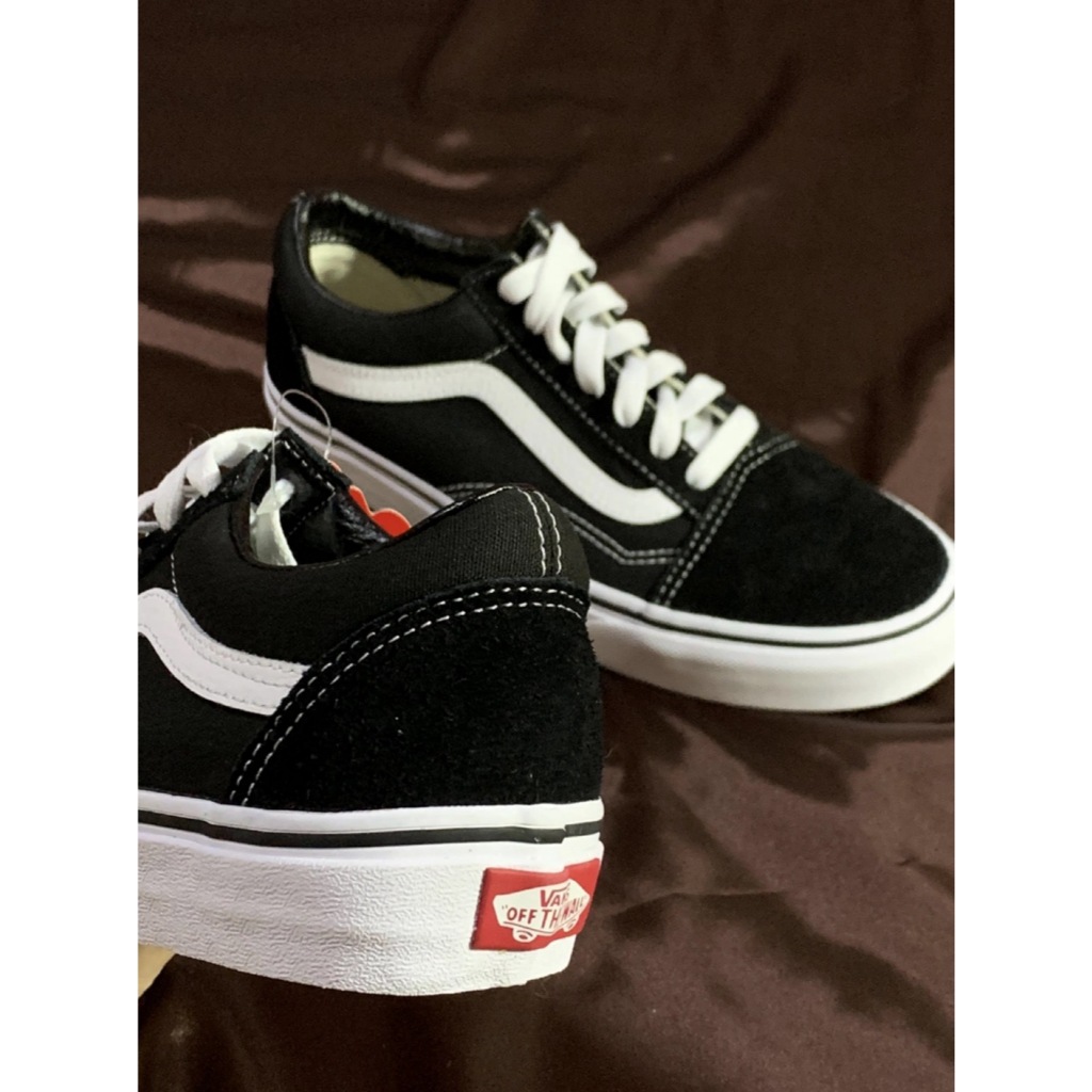 ของแท้💯% Vans Old Skool Black checkerboard รองเท้าผ้าใบลำลองและสบายสำหรับผู้ชายและผู้หญิง