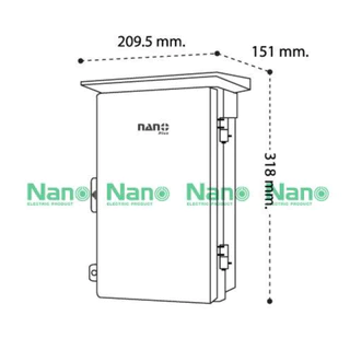 Nano ตู้กันฝน ตู้กันน้ำ ตู้ไฟ พลาสติก อย่างดี นาโน 101W 101CW 101W-NNP