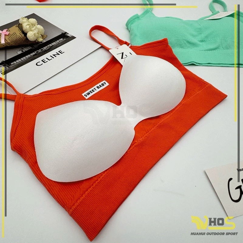 บราสปอร์ต+กางเกงขาสั้น ชุดโยคะ วัสดุนุ่ม ผ้าระบายอากาศ สวมใส่สบาย มีฟองน้ำในตัว ถอดออกซักได้ - รูปที่ 7