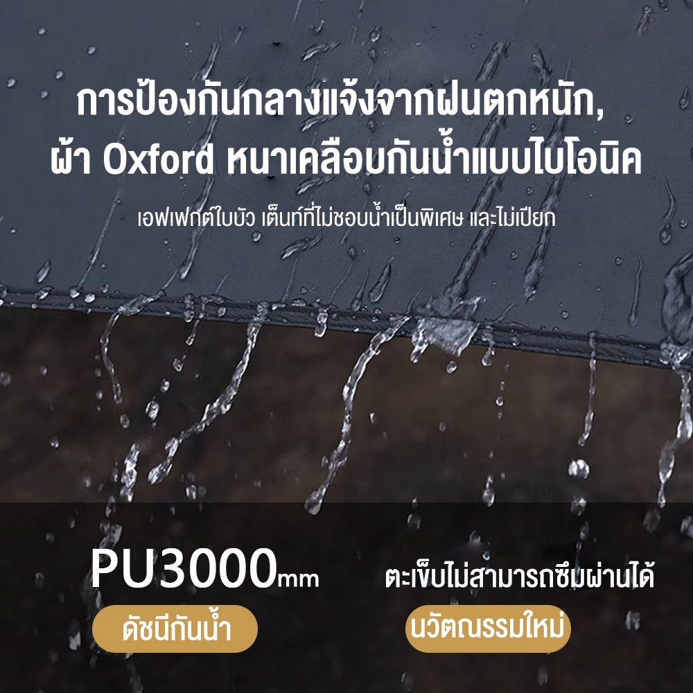 KEEPHIKE เต็นท์ครอบครัว เต็นท์ตั้งแคมป์กลางแจ้ง เต็นท์บ้าน พับได้ 2ห้องนอน2โถง สามารถรองรับได้10-12คน กันน้ำ เต็นท์บ้าน ราคา ถูกที่สุด ดีลบีเคเค แกลเลอรีภาพที่ 4