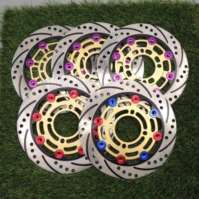 จานดีสเบรค จานดิสเบรคหน้า จานดิส จานเบรคแต่ง(8หมุด) ขนาด 220 mm สำหรับ wave110i/wave125i(ปลาวาฬ)/ PCX 2012-2017/MSX/CZi