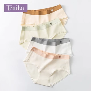 TENIKA กางเกงในผู้หญิง ฝ้าย ใส่สุดสบาย ยืดกระชับ คืนตัวดี ผ้านิ่มใส่สบาย ระบายอากาศได้ดี
