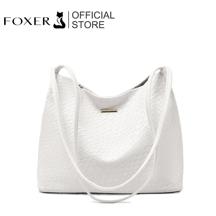 FOXER กระเป๋าถือสุภาพสตรี การดูดแม่เหล็กเปิดและปิด เหมาะกับทุกเสื้อผ้า การพักผ่อนประจำวัน