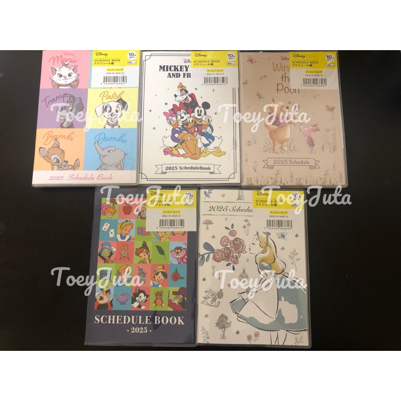 Schedule book&Planner 2025 แพลนเนอร์ ลายลิขสิทธิ์แท้ญี่ปุ่นDisney&Sanrio