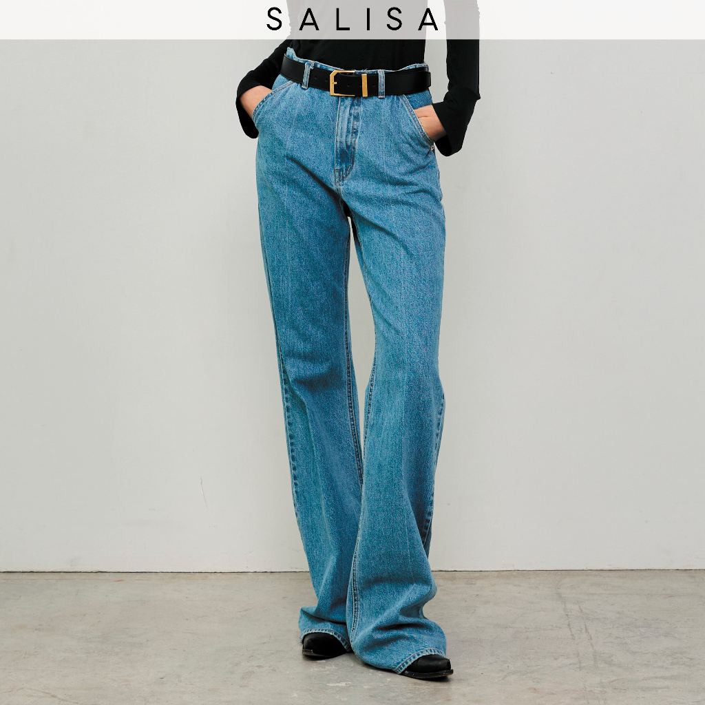 SALISA - JEANS FW24 Flare Baggy กางเกงยีนส์ขายาว