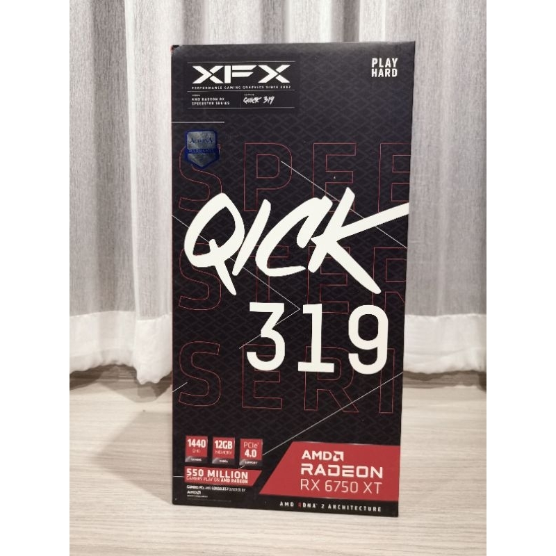 (แรงกว่า 4060 Ti) RX 6750 XT XFX QICK 319 (มือ1)