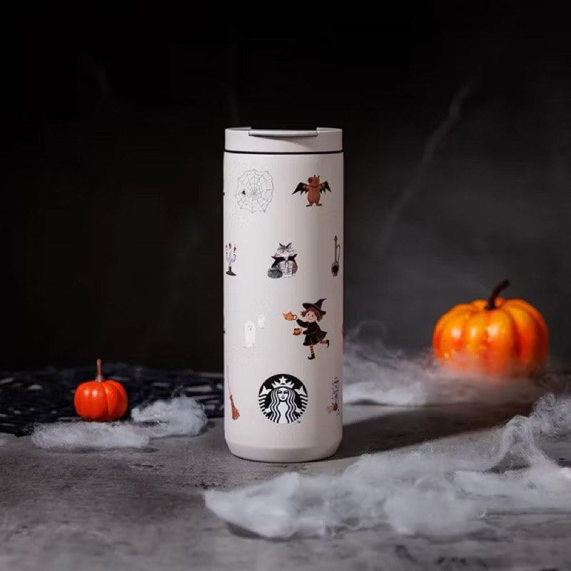 Starbucks Stainless Steel Witches Coffee Party Tumbler 18oz Halloween 2024