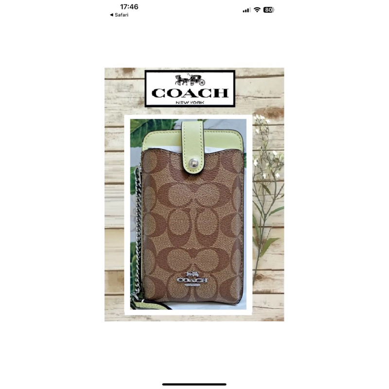 Coach phone bag กระเป๋าใส่โทรศัพท์