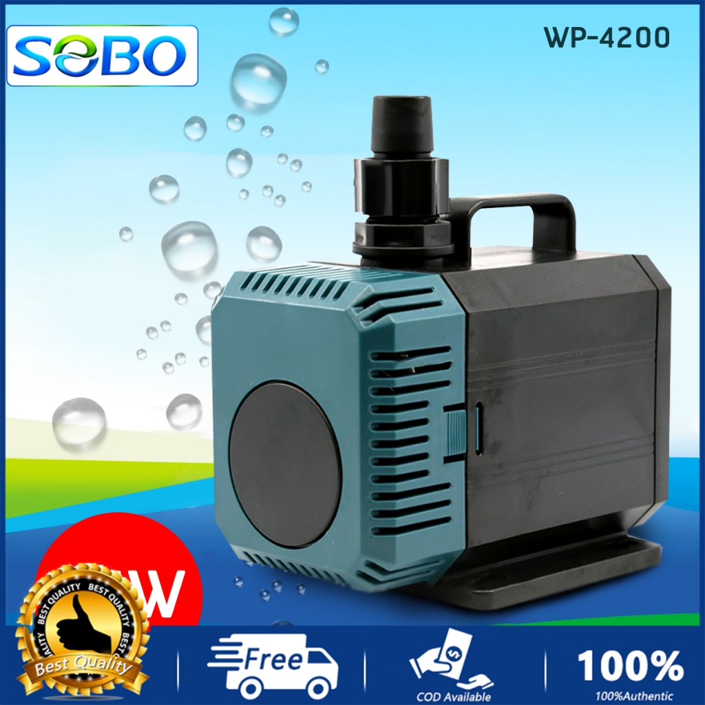 SOBO รุ่น WP-4200 WP-5200 WP-7200 ปั๊มน้ำตู้ปลา บ่อปลา ทำน้ำพลุ น้ำตก บ่อปลา