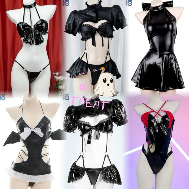 ชุดฟีลเดวิล สีดำ แฟนตาซี คอสเพลย์ Sexy 100maxxx 😈