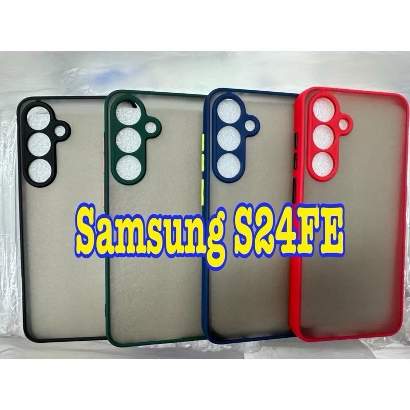 【Flash Sale】Samsung S24FE เคสSamsung เคสSamsung S24FE เคสขอบนิ่มหลังแข็งขุ่นคลุมกล้อง For Samsung S2