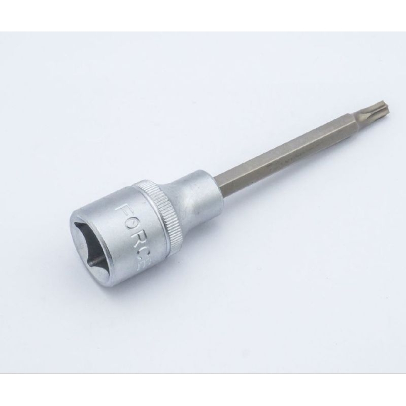 FORCE 34710027 ลูกบ็อกเดือยจีบรู1/2"L100มม T27H F131-34710027