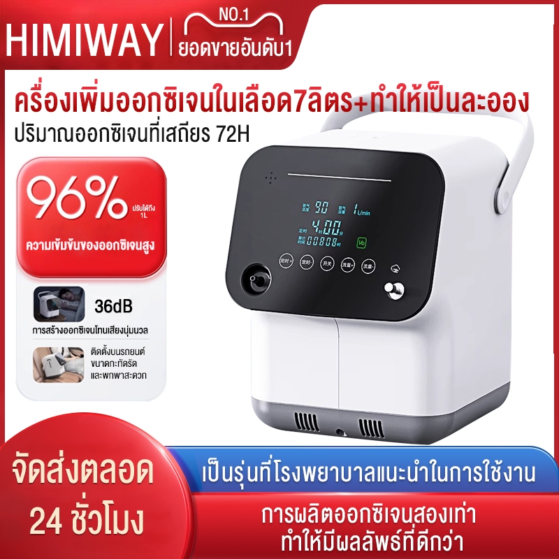 ครื่องผลิตออกซิเจนสำหรับผู้สูงอายุ สตรีมีครรภ์ เครื่องพ่นละอองออกซิเจนแบบพกพาสำหรับใช้ที่บ้าน ที่วางบนรถยนต์