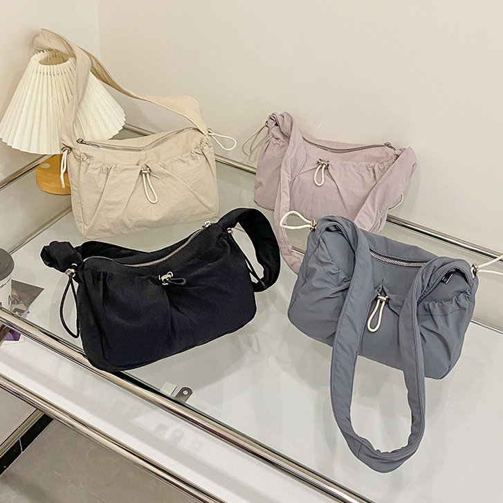 BAG-NKS กระเป๋าแฟชั่น กระเป๋าสะพายข้าง สำหรับผู้หญิง กันน้ำ ช่องซิปใส่ของได้เยอะ สินค้าพร้อมส่ง