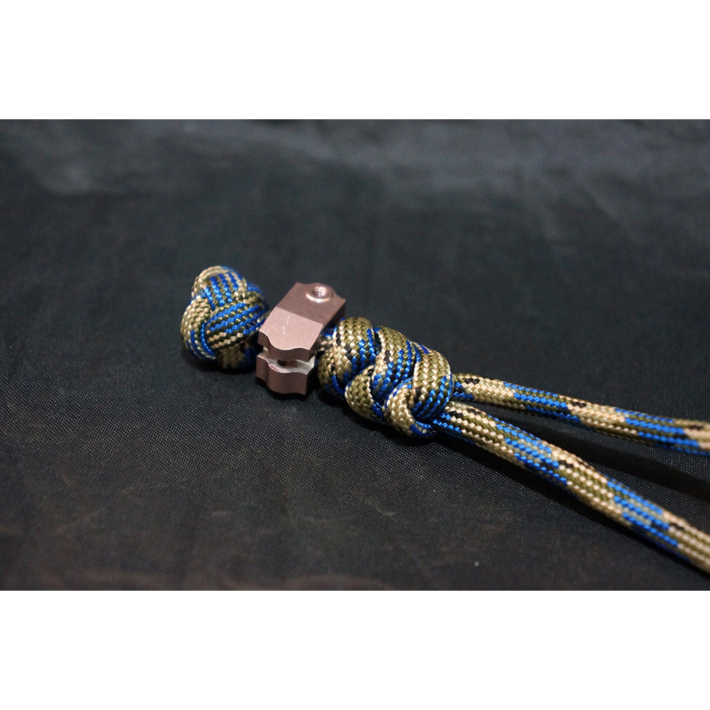 พวงกุณแจ เชือกถัก Handmade Aluminium Paracord 550 Bead Lanyard Pendant เชือกลายใหม่ - รูปที่ 3