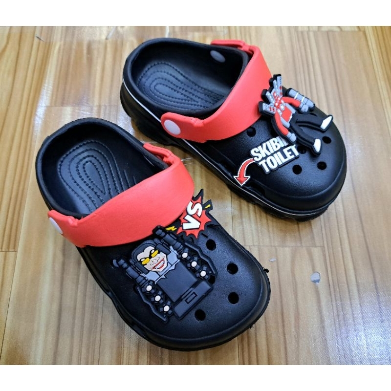 รองเท้าแตะเด็กโตหัวปิด SKIBIDI TOILET 5-9ปี(พร้อมส่ง)