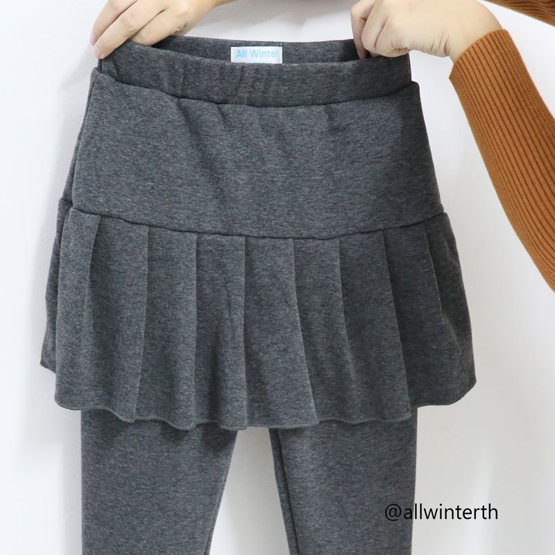 กางเกงกระโปรงบุขนหนา Extra Warm Size S