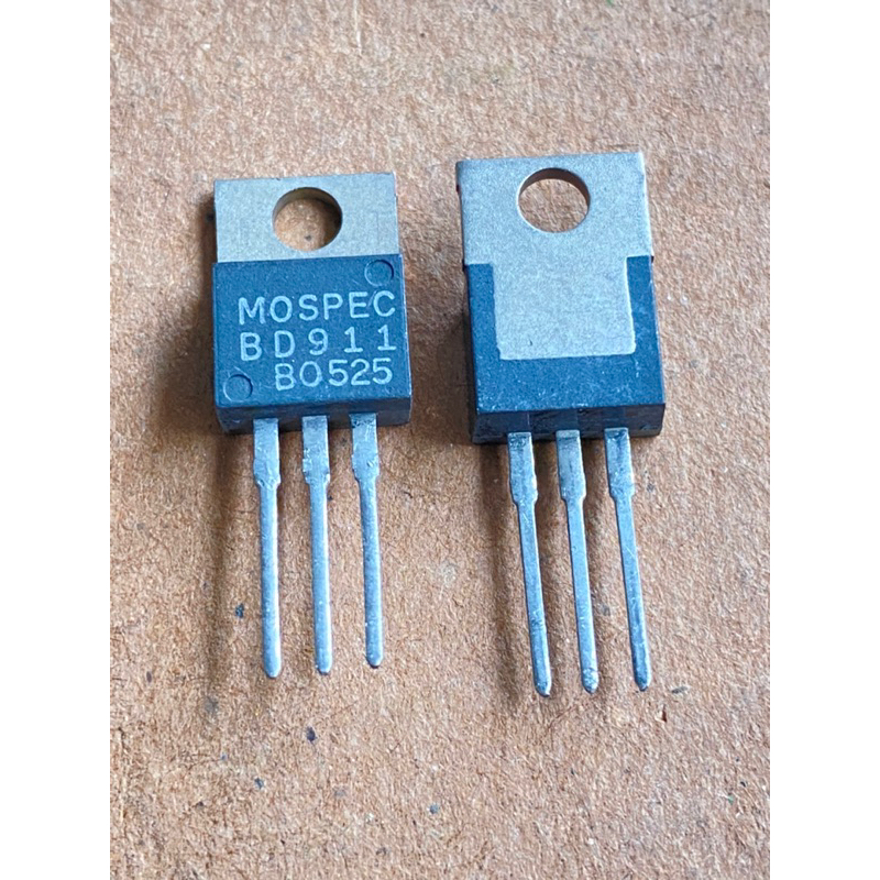(แพ็ค 1ชิ้น)สินค้าพร้อมส่งในไทย BD911 แบรนด์ MOSPECของแท้ ทรานซิสเตอร์ NPN 15A 100V Transistor BD911