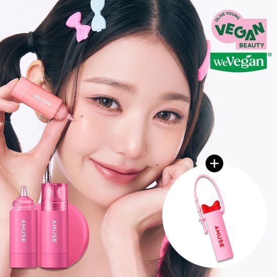 （ลดพิเศษ/พร้อมส่ง) - AMUSE Cheek Tok Tok