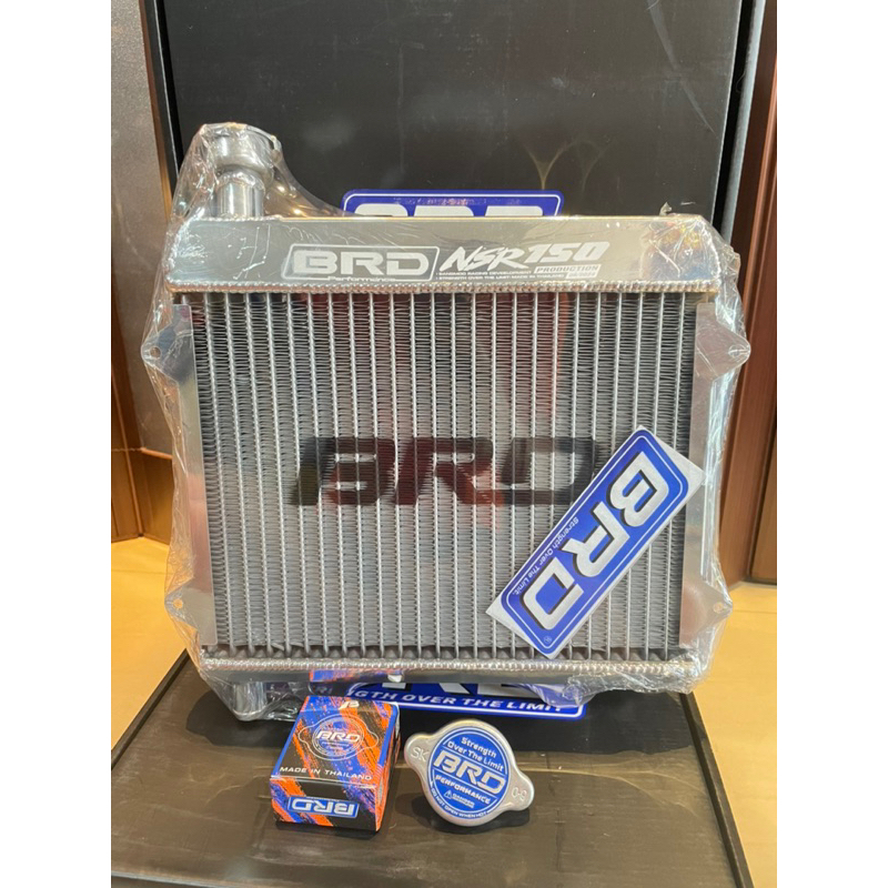 หม้อน้ำอลูมิเนียม Honda NSR 150รุ่นตากลม ฟรีฝาหม้อน้ำBRD