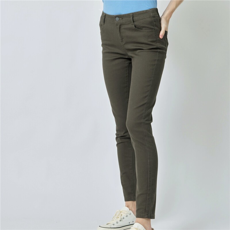 GIORDANO กางเกงขายาวผู้หญิง Women's 180° waistband Pants 05422002