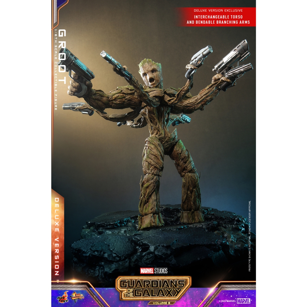 Hot Toys MMS707 1/6 Guardians of the Galaxy Vol. 3 - Groot (Deluxe Version)