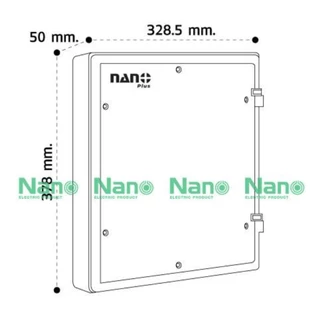 แผงไฟ Nano Plus NNP แผงไฟฟ้าพลาสติก แผงพลาสติก แผงไฟ สีขาว 305W-NNP