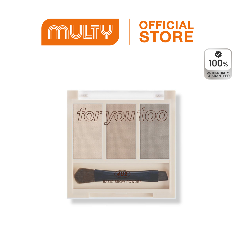 4U2 Basic Brow Powder 2.25 g. พาเลทคิ้วฝุ่น 3 เฉดสี