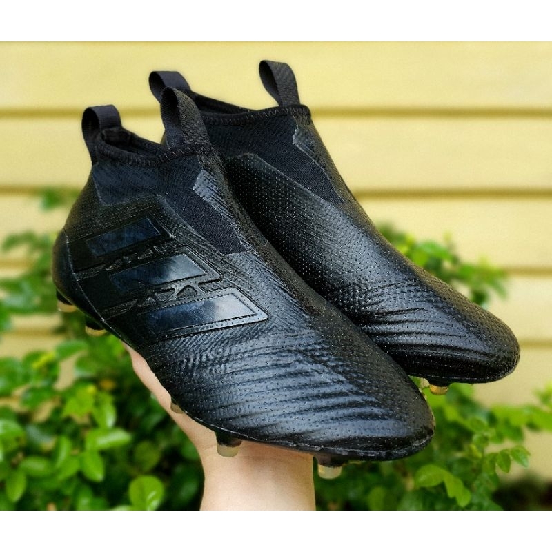 แท้💯 Adidas Ace 17+ Purecontrol🏆TOPตัวโคตรท็อปไร้เชือก ไซส์ 44/280 #สีแบล็คเอาท์ #ส่งฟรี #งานจริงสวย