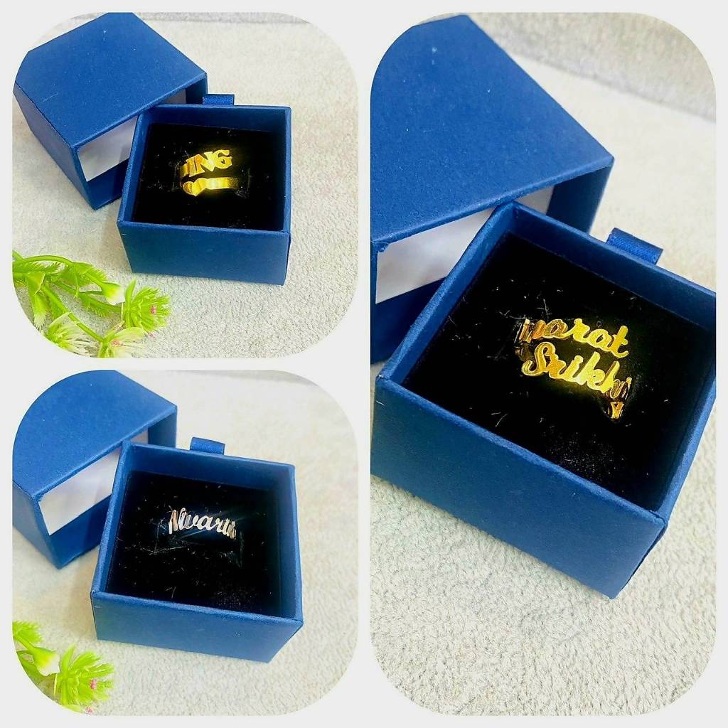 งานแหวนชื่อสั่งทำ ปลายตัวอักษร หัวตัวอักษร ปลายหัใวใจ DIY