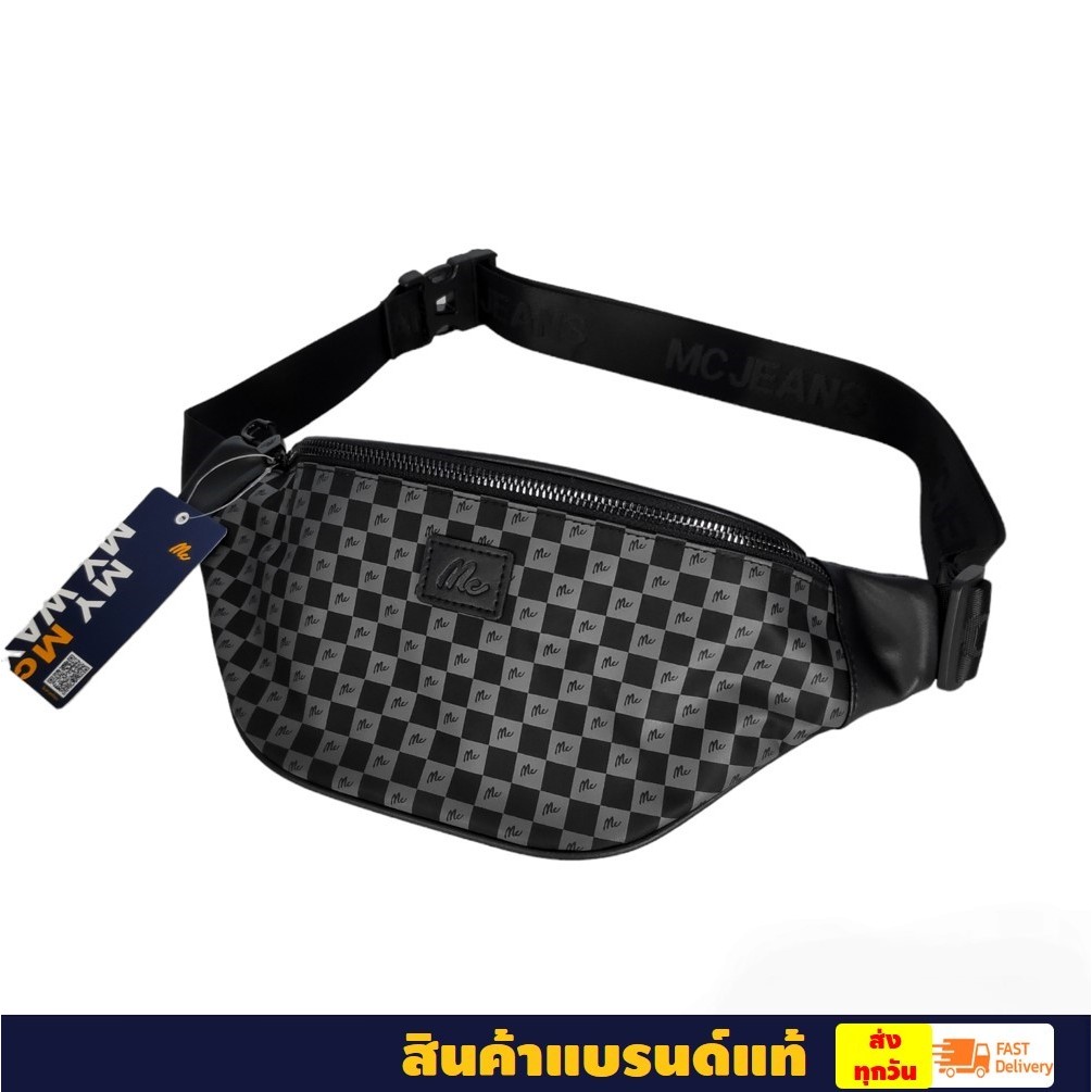 MCแท้100% กระเป๋าคาดอก สะพายข้าง  M02Z066 ลายโมโนแกรม CROSSBODY BAG Unisex