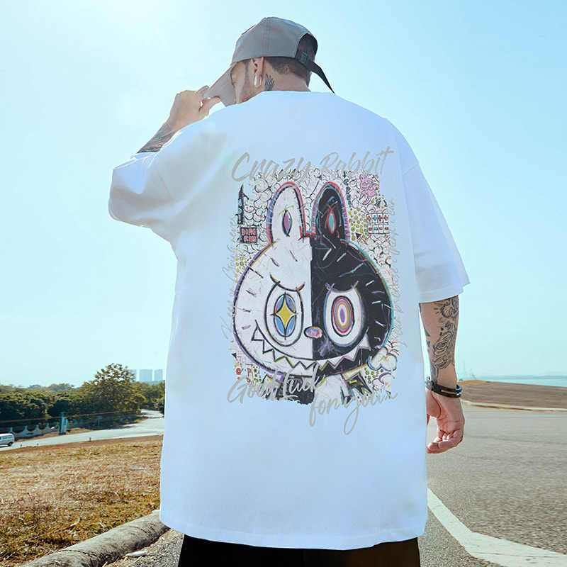 【UT】พร้อมส่ง! เสื้อยืดผู้ชาย เสื้อยืดOversize เสื้อยืด 100 cotton หลวม ขนาดใหญ่ เสื้อยืดแขนสั้น