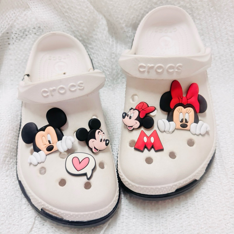 JB MK 🌈🐹🍒ตัวติดรองเท้ามีรู มิกกี้ “ มิกกี้เมาส์ A “ 👠🌈Shoe Charm “ Mickey World - A “ 🥿👠