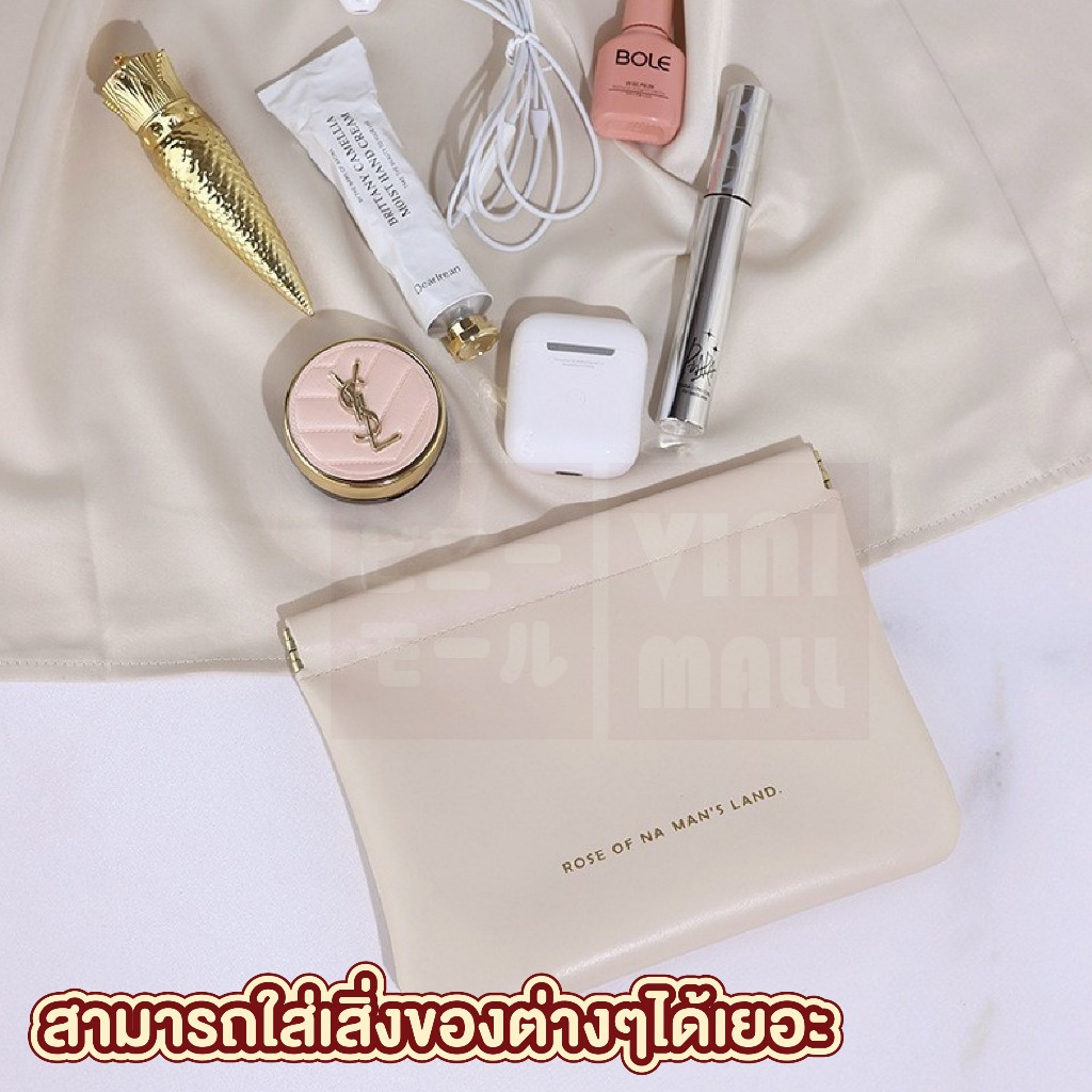 VINIMALL กระเป๋าหนัง PU ใส่เหรียญ หูฟัง เมมโมรี่การ์ด กันน้ํา ความจุขนาดใหญ่ สําหรับเดินทาง สินค้าขายดี SP1