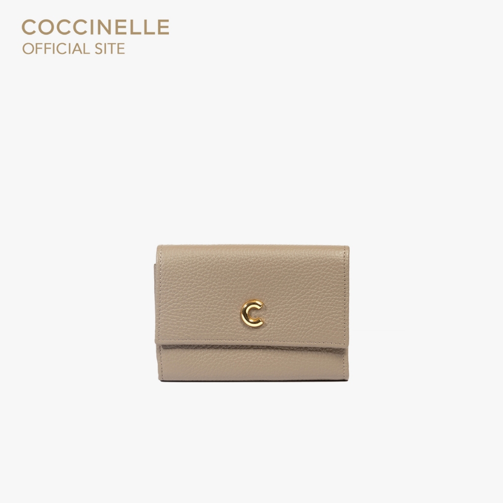 COCCINELLE กระเป๋าสตางค์ผู้หญิง รุ่น KELSEY 11D601 สี WARM TAUPE