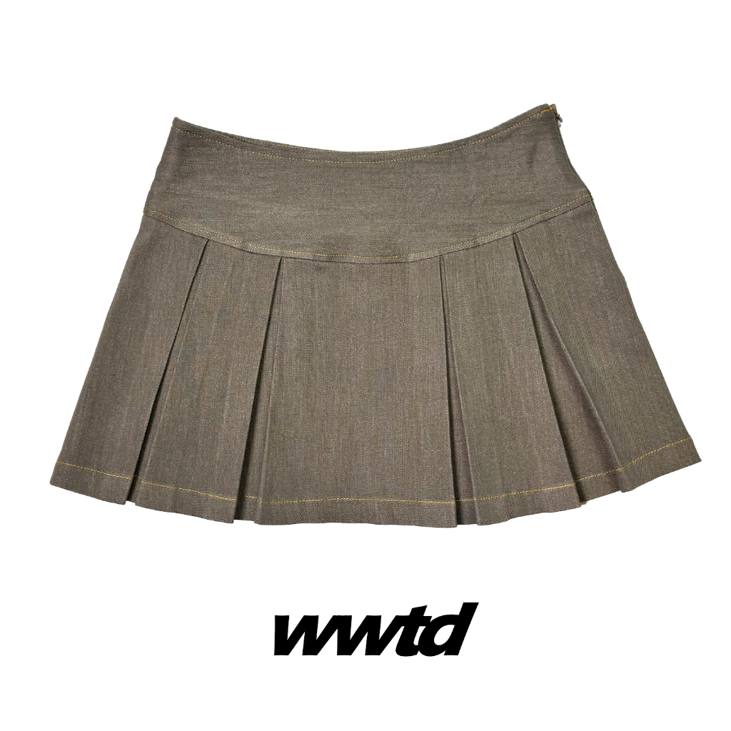 whatweartodayy denim pants skirt ( low waist )