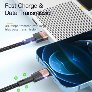 Essager USB To L ชาร์จเร็ว 2.4A สายชาร์จความไวสูงสามารถใช้งานร่วมกับอุปกรณ์ประเภทต่างๆ