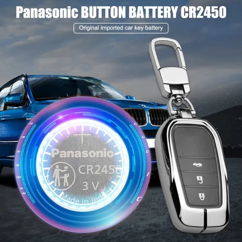 ถ่านกระดุม ถ่าน Panasonic CR2450 Lithium 3V จำนวน 1 ก้อน ของแท้ ถ่านชาร์จ (แพ็คน้ำเงิน) แบตเตอรี่ แบตเตอรี่กุญแจรถ thumbnail 4