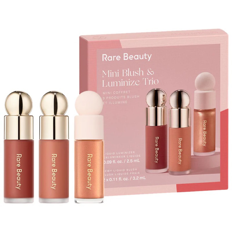 Rare Beauty Mini Blush and Luminize Trio holiday 2024 #เซ็ตลิควิดบลัชลิมิเต็ด 3 ชิ้น