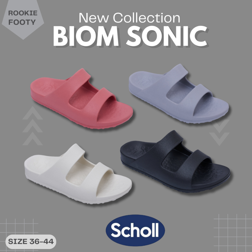 รองเท้าแตะเพื่อสุขภาพ ทั้งหญิงและชาย Unisex สกอลล์ แบบสวม รุ่น Biom Sonic B415 ไซส์ 36-44