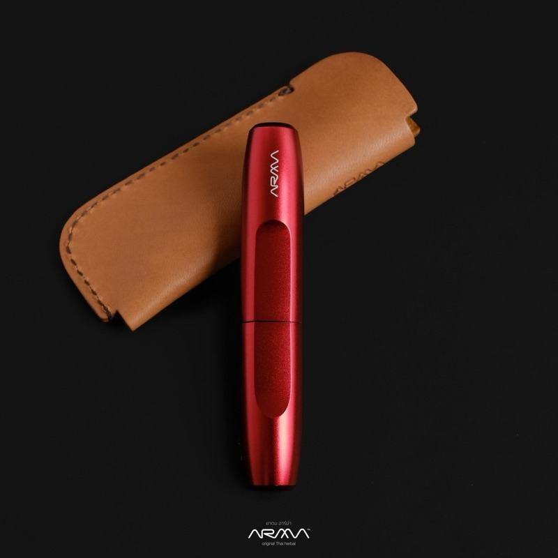 ยาดม อาร์ม่า ARMA HERBAL - Red Velvet พร้อมเคสหนัง : A first refillable personal aromatic Yadom