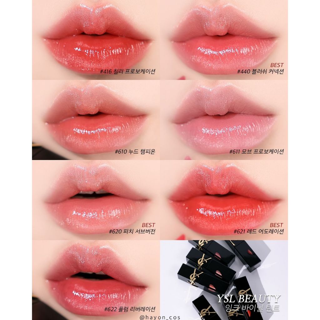 {เก็บโค้ดหน้าร้าน} [พร้อมส่ง] YSL The Inks Vinyl Cream / The Inks Blur Lip Stain 2024 5.5 ml - รูปที่ 3