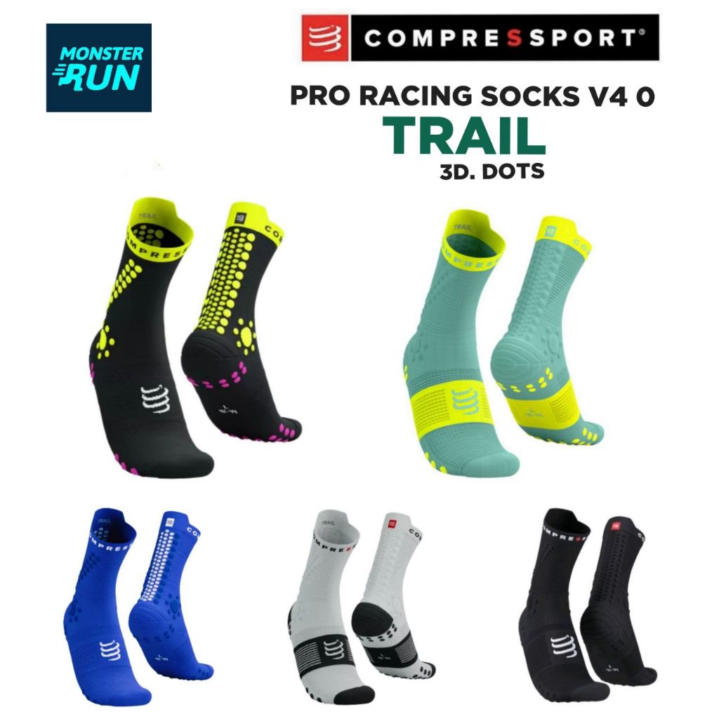 ถุงเท้า Compressport Pro Racing Socks V4.0 Trail