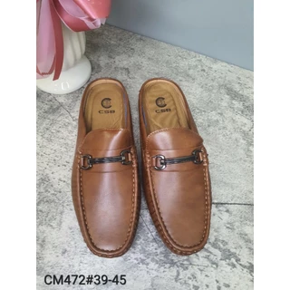 CM472รองเท้าหนังนิ่มผู้ชายเปิดส้นพื้นเตี้ยไซส์39-45มี3สี